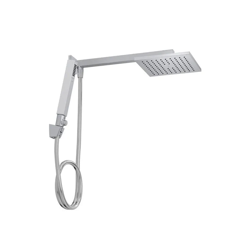 Chuveiro Deca com Desviador e Ducha Manual Quadrado Cromado