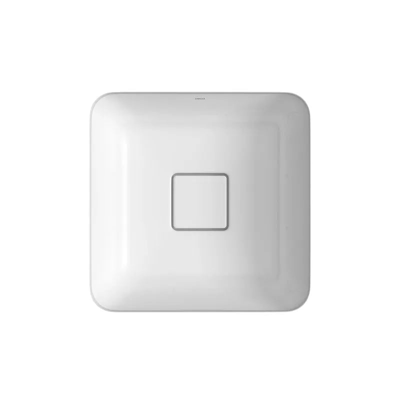 Cuba de Embutir Quadrada Deca 35x35cm Branco Slim