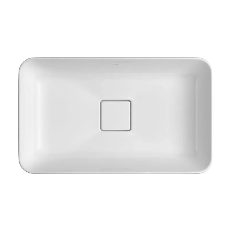 Cuba de Sobrepor Retangular Deca 30x50cm Branco Slim